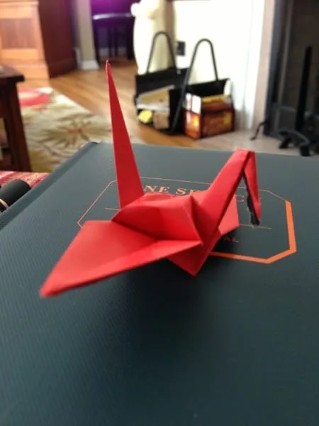 Origami crane: 1/1000
